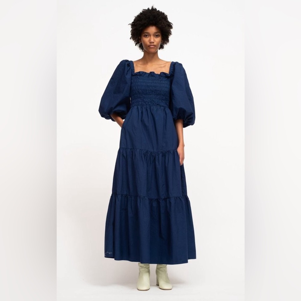 Sea New York Claudine Puff Sleeve Smocked Dress size 2!